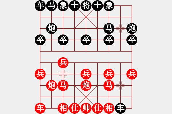 象棋棋譜圖片：中炮對(duì)三步虎6 - 步數(shù)：10 