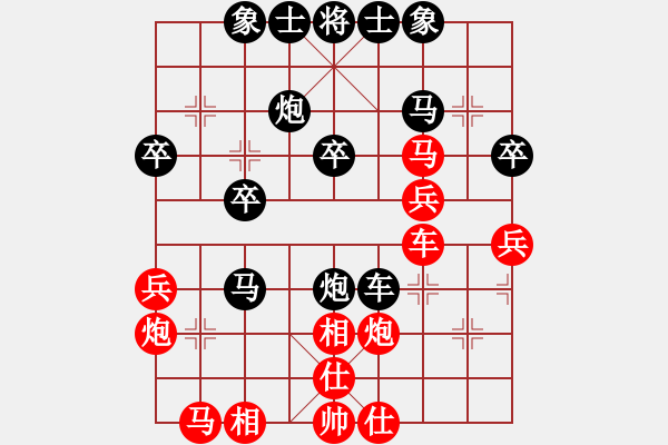 象棋棋譜圖片：輸贏無凡(6段)-勝-棋壇樂者(5段) - 步數(shù)：30 