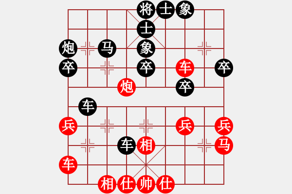 象棋棋譜圖片：手工畫[3332754821] -VS- 棋王[978949276] - 步數(shù)：40 