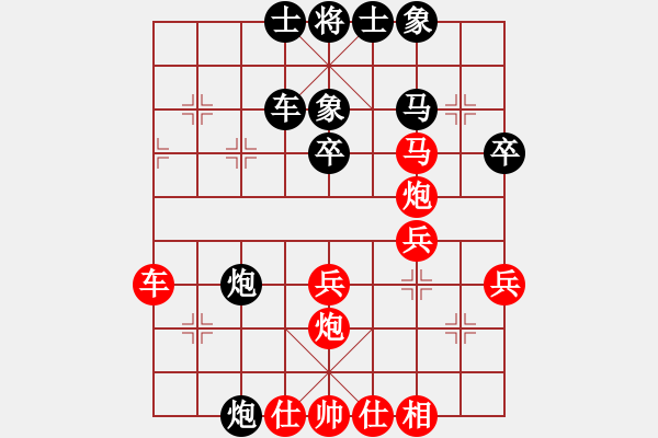 象棋棋譜圖片：jzlr(9段)-和-江油彈弓哥(9段) - 步數(shù)：40 