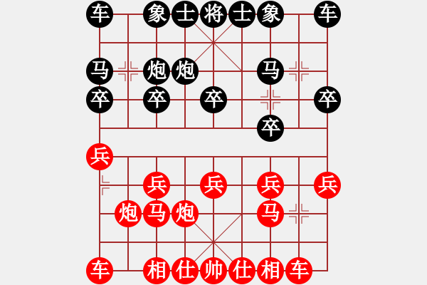 象棋棋谱图片：金波 先和 张学潮 - 步数：10 