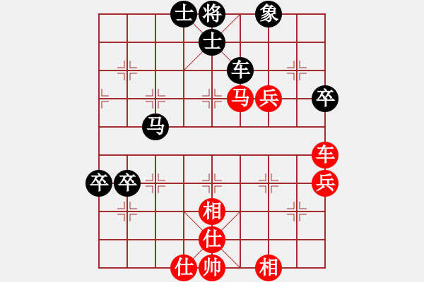 象棋棋譜圖片：中炮三兵對屏風馬卒林車分析 - 步數(shù)：100 