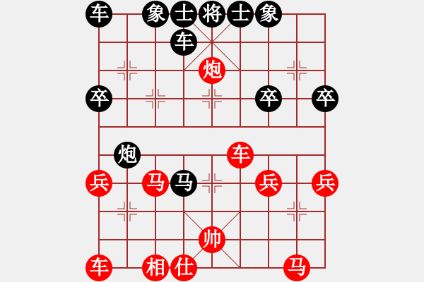 象棋棋譜圖片：小豬 [582543871] -VS- 橫才俊儒[292832991] - 步數(shù)：40 