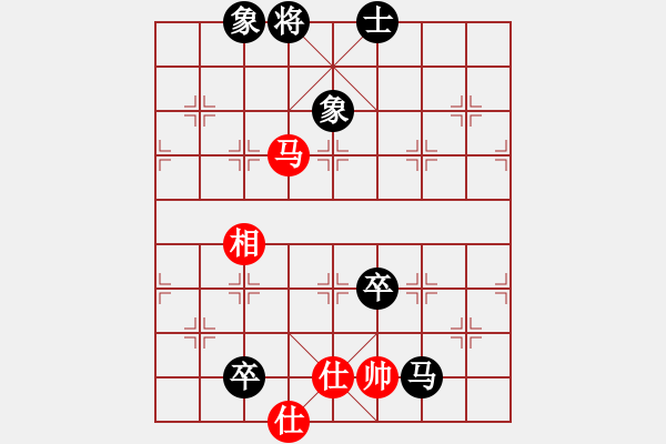 象棋棋譜圖片：hhbg(4段)-和-癲狂(2段)中炮巡河車對(duì)屏風(fēng)馬 紅進(jìn)左馬 - 步數(shù)：120 