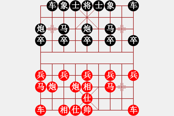 象棋棋谱图片：吉林 洪智 和 河北 阎文清 - 步数：10 