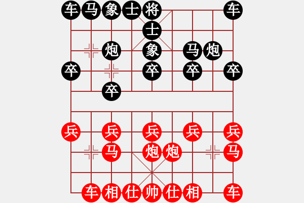 象棋棋譜圖片：獨(dú)傲寒秋[紅] -VS- 哼哈[黑] - 步數(shù)：10 