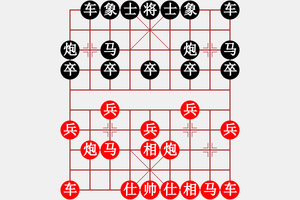 象棋棋譜圖片：《學(xué)習(xí)大師后手》邊炮右單提馬右車(chē)巡河破兩頭蛇士角炮邊炮 - 步數(shù)：10 