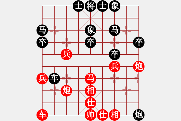 象棋棋譜圖片：澳洲的老揚(天罡)-和-阿爾法貓(9星) - 步數：30 