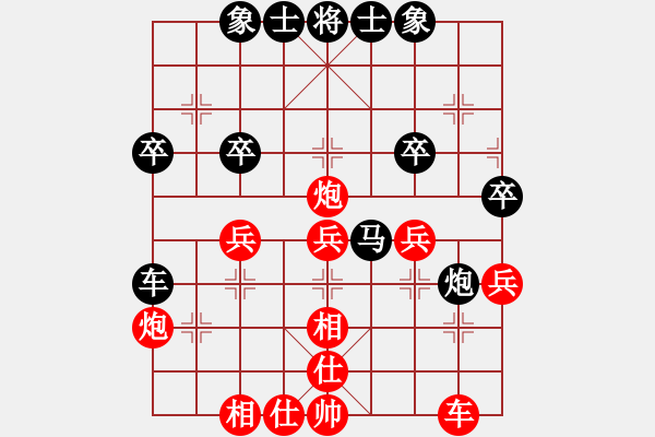 象棋棋譜圖片：王峰(2段)-勝-純人臭棋(1段) - 步數(shù)：40 