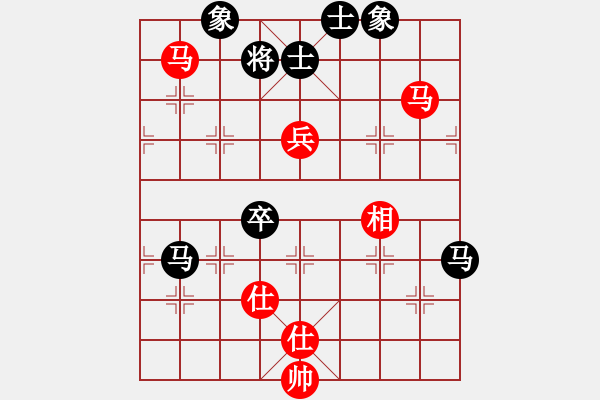 象棋棋譜圖片：殺遍華山頂(無(wú)極)-和-鐮刀幫羞花(5f) - 步數(shù)：110 