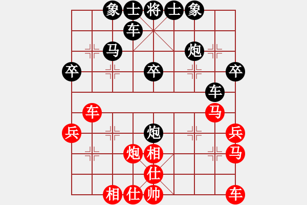 象棋棋譜圖片：小鳥[251315581] -VS- 橫才俊儒[292832991] - 步數(shù)：40 