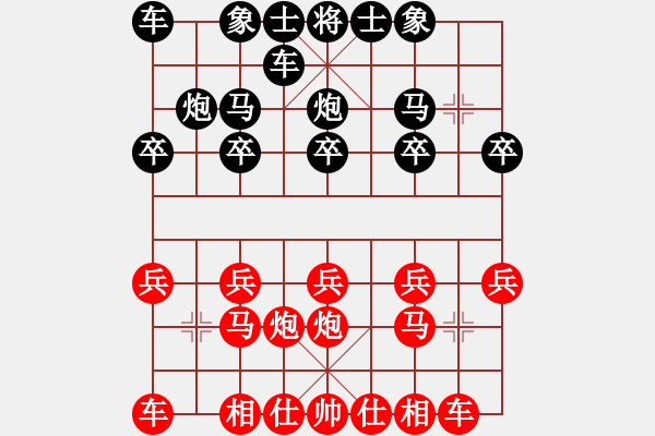 象棋棋譜圖片：聯(lián)眾世界象棋對(duì)局：重頭來(lái)過(guò)(6級(jí)棋士) 負(fù) 聾啞棋王(3級(jí)棋士) - 步數(shù)：10 