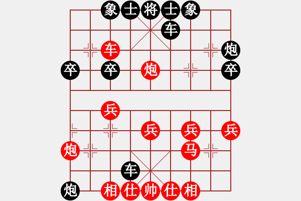 象棋棋譜圖片：平兌正邊退。車三平八變車八進二之馬七進六 - 步數(shù)：30 