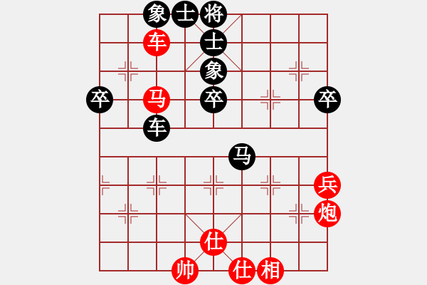 象棋棋譜圖片：我愛(ài)白絲(6段)-負(fù)-習(xí)慣成自然(8段) 順炮直車對(duì)緩開車 黑左橫車 - 步數(shù)：60 