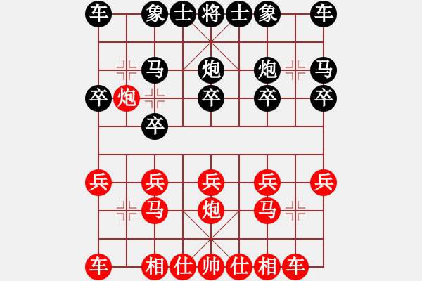 象棋棋譜圖片：皋城高手(5段)-負(fù)-師徒并戰(zhàn)(1段) - 步數(shù)：10 