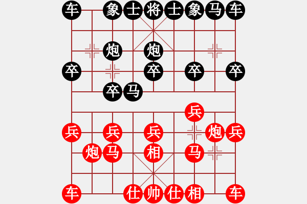 象棋棋譜圖片：青山[紅] -VS- 忘了我的人[黑] - 步數(shù)：10 