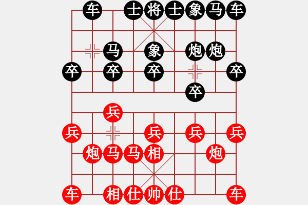 象棋棋譜圖片：三個(gè)代表(2級)-負(fù)-曲阜棋迷(4級) - 步數(shù)：10 