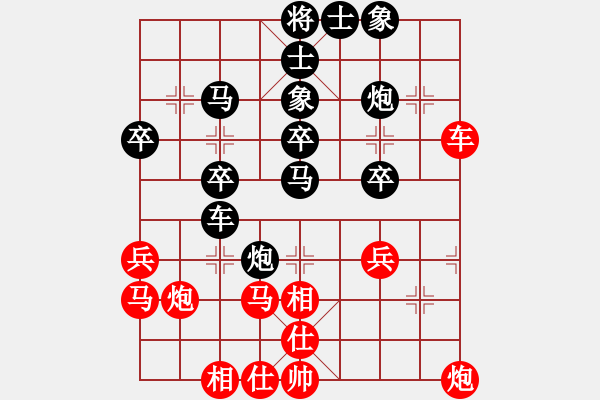 象棋棋譜圖片：三個(gè)代表(2級)-負(fù)-曲阜棋迷(4級) - 步數(shù)：40 