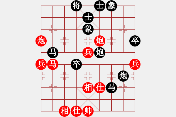 象棋棋譜圖片：五七炮對屏風(fēng)馬進(jìn)３卒【1】 - 步數(shù)：60 