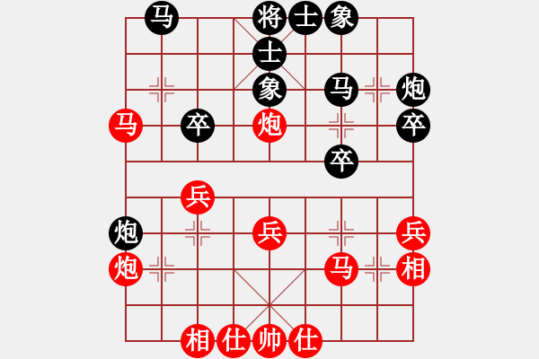 象棋棋譜圖片：看破紅塵(9級(jí))-負(fù)-dnxqo(8級(jí)) - 步數(shù)：30 