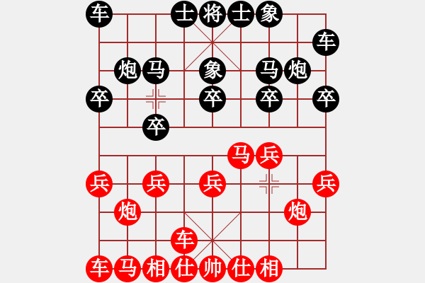 象棋棋譜圖片：1400局 E00- 仙人指路-郭嘉(2200) 先負(fù) 小蟲引擎23層(2773) - 步數(shù)：10 