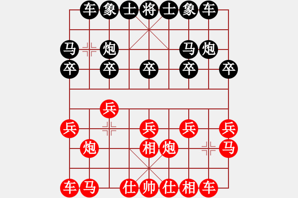 象棋棋譜圖片：象棋愛好者 VS 初級棋士 - 步數(shù)：10 