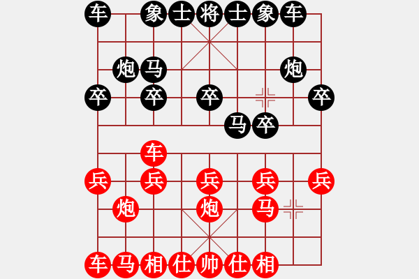 象棋棋譜圖片：老魏[1245437518] -VS- 兔子[2257916109] - 步數(shù)：10 