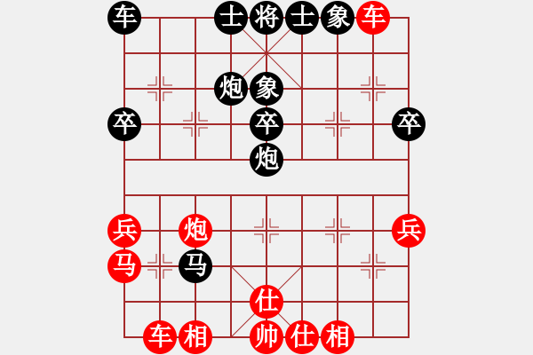 象棋棋譜圖片：20051221[紅] -VS- 品棋_無名小卒[黑] - 步數(shù)：40 