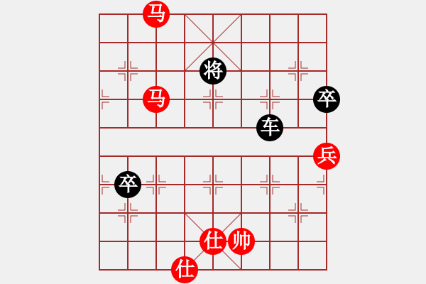 象棋棋譜圖片：五九炮對(duì)屏風(fēng)馬左車過(guò)河變例。 - 步數(shù)：107 