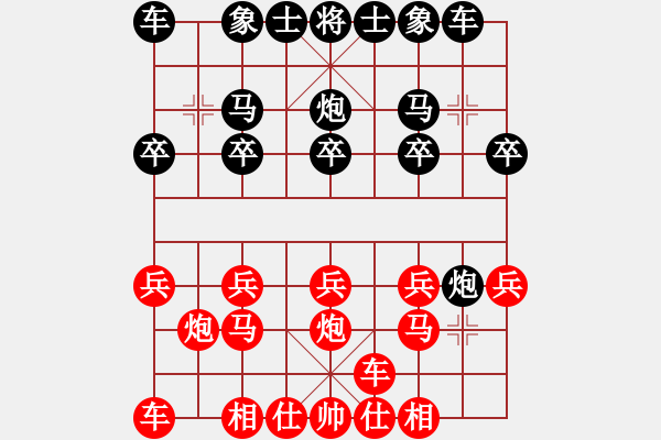 象棋棋譜圖片：橫才俊儒[292832991] -VS- 股狼語[1343469172] - 步數：10 