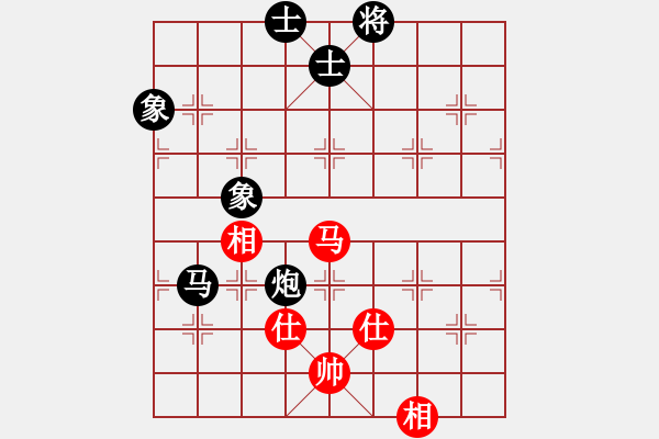 象棋棋譜圖片：五八3.右橫。馬三進四。車九進一。炮八平三。馬四進六。兵九進一 - 步數(shù)：150 