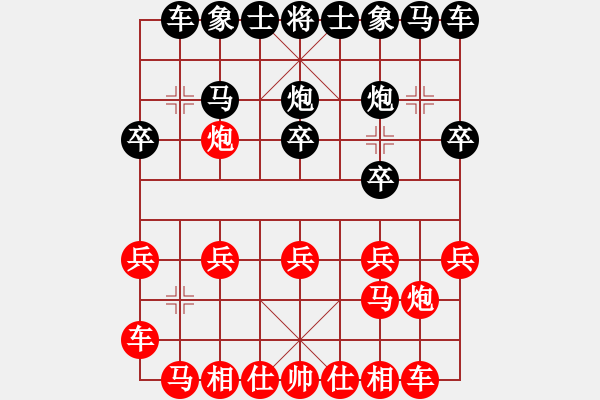 象棋棋譜圖片：1064局 A06- 兵底炮局-旋風(fēng)引擎23層(2770) 先勝 關(guān)羽(1650) - 步數(shù)：10 