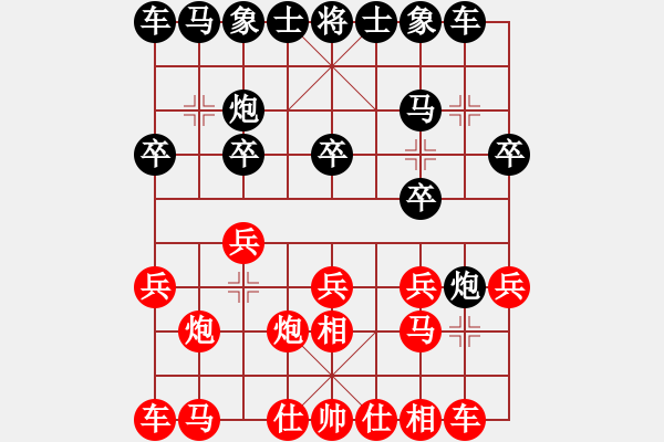 象棋棋譜圖片：小崽[2079109218] -VS- 嘴角揚(yáng)揚(yáng)[50129759] - 步數(shù)：10 