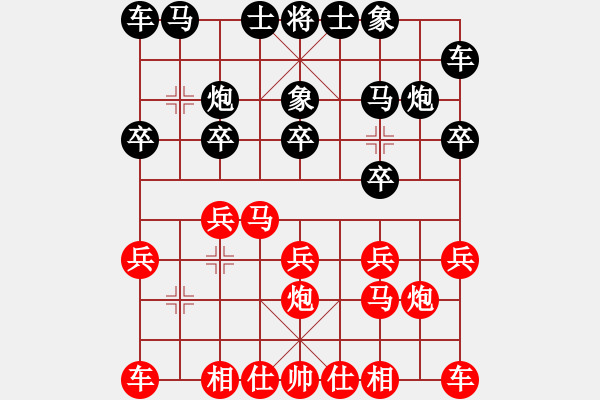 象棋棋谱图片：胡小东 先负 张福生 - 步数：10 