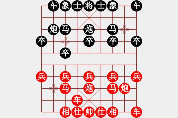 象棋棋譜圖片：我是老板[1261687380] -VS- 橫才俊儒[292832991] - 步數(shù)：10 