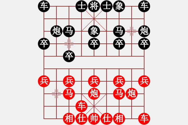 象棋棋譜圖片：橫才俊儒[292832991] -VS- 天涯倦客[296767447] - 步數(shù)：10 