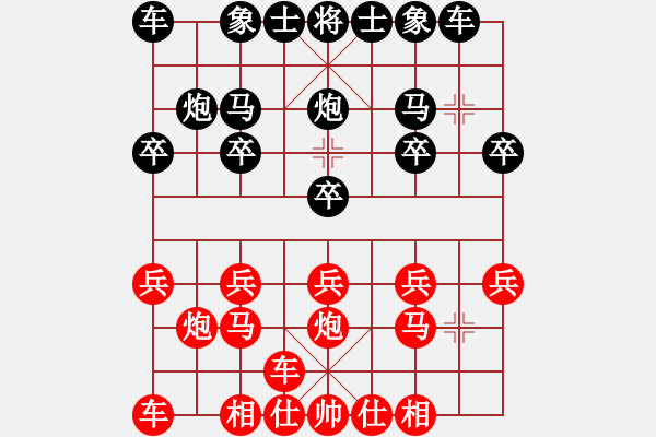 象棋棋譜圖片：李圓（先勝）趙智勇 2019年10月26日 弈童象棋教室內部訓練對局 - 步數：10 