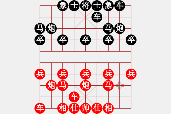 象棋棋譜圖片：棋友-魚(yú)aiq鳥(niǎo)[575644877] -VS- 我是一片云[1179987900] - 步數(shù)：10 