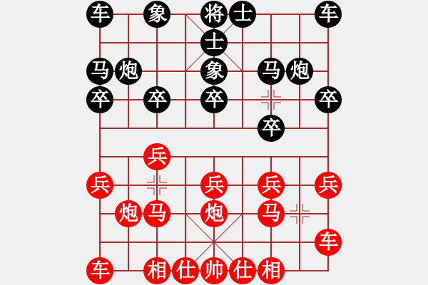 象棋棋譜圖片：︶ㄣmanners[50104345] -VS- 蒙古狼[1750207458] - 步數(shù)：10 