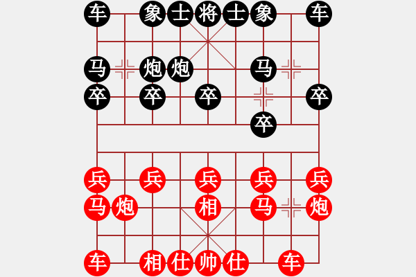 象棋棋譜圖片：夫子[18811148] -VS- 老貓燒須[1335778520] - 步數(shù)：10 