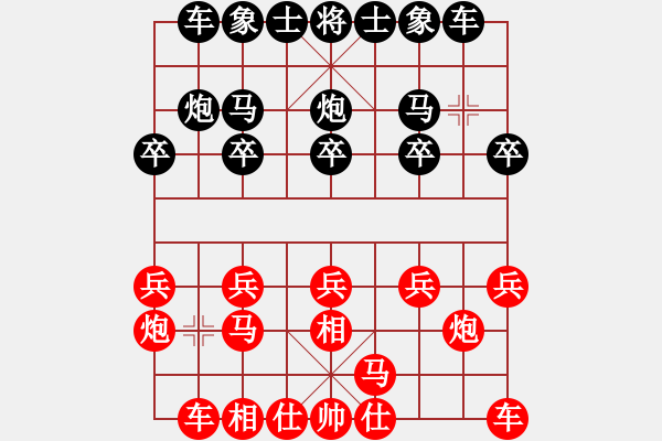 象棋棋谱图片：2021全国象甲联赛赵鑫鑫先和赵玮1-1 - 步数：10 