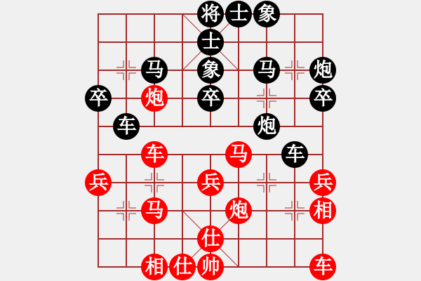 象棋棋譜圖片：太行山棋圣(6段)-負(fù)-一本道(1段) - 步數(shù)：30 