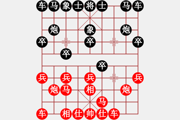 象棋棋譜圖片：吃飯吃飽飽(人王)-勝-小乖(月將) - 步數(shù)：10 