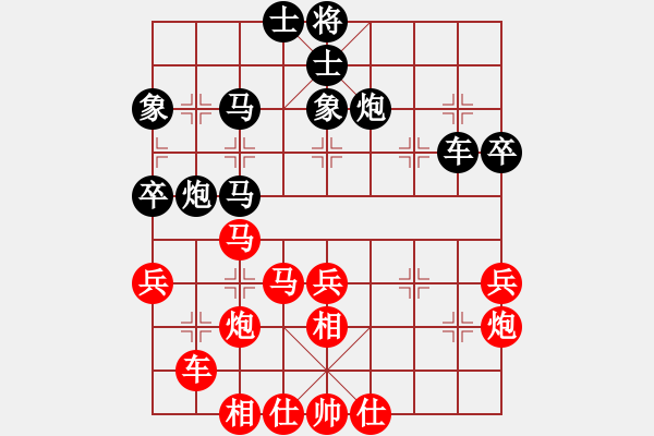 象棋棋譜圖片：吃飯吃飽飽(人王)-勝-小乖(月將) - 步數(shù)：40 