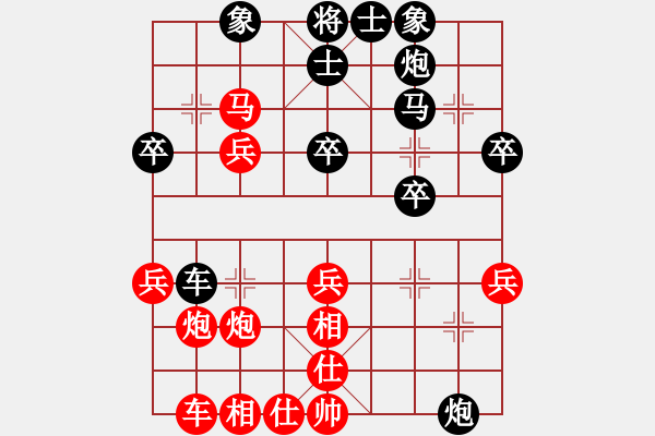 象棋棋譜圖片：瀟湘行者(2級)-負(fù)-風(fēng)動(dòng)天下(初級) - 步數(shù)：40 