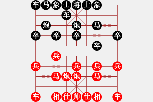 象棋棋譜圖片：馬來西亞 沈毅豪 和 東馬 鄭義霖 - 步數(shù)：10 