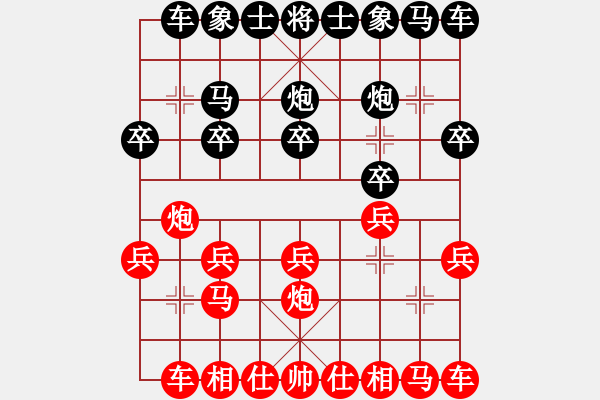 象棋棋譜圖片：E12 仙人指路轉(zhuǎn)右中炮對(duì)卒底炮 vivo Y67 勝 朱育良 - 步數(shù)：10 