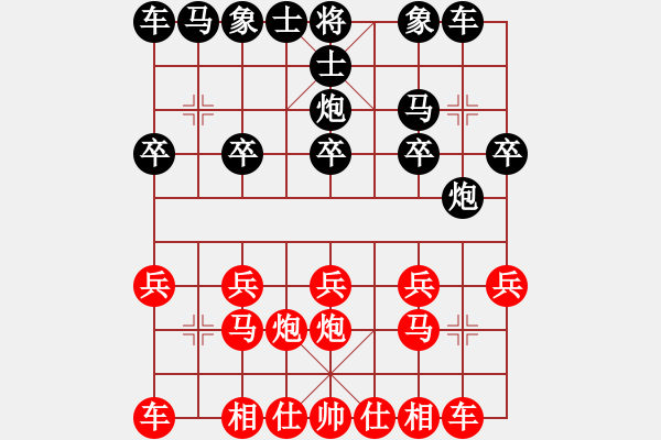 象棋棋譜圖片：‖棋家軍‖詩棋[892347242] -VS- 帥哥 wx[1335862978] - 步數(shù)：10 