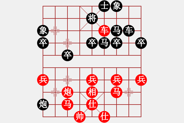 象棋棋譜圖片：評測遇菜鳥，他炮輕發(fā)。開局第6回合修改版 - 步數(shù)：39 