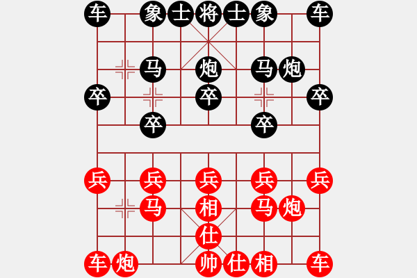 象棋棋譜圖片：大騰訊測評遭遇奇葩開局的棋手 - 步數(shù)：10 